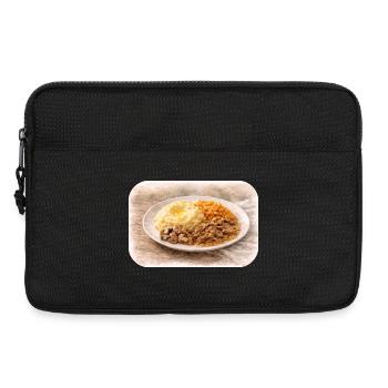 Hearty plate idyll - Laptop bag 13" - black - Front