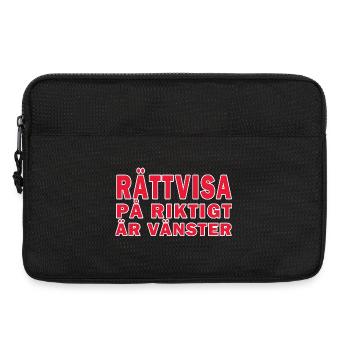 Justice for real is left - Laptop bag 13" - black - Front