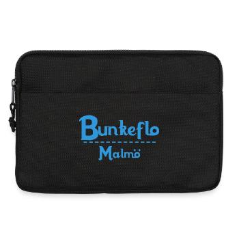 Centrum Malmö – Blue Text Design - Laptoptasche 13" - Schwarz - Vorne