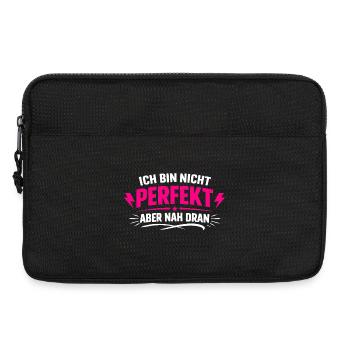 I'm not perfect but close - Laptop bag 13" - black - Front