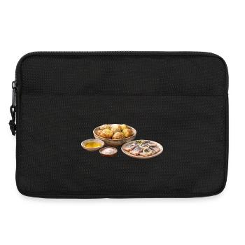 Ofenkartoffeln mit Olija und Selödka - Laptoptasche 13" - Schwarz - Vorne