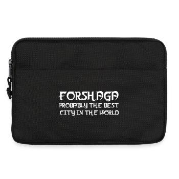 Forshaga – Best city in the world - Laptop bag 13" - black - Front