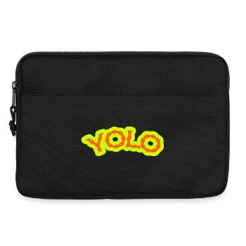 YOLO - Neon PsyPop Retro - Sacoche pour ordinateur portable 13 pouces - noir - Devant