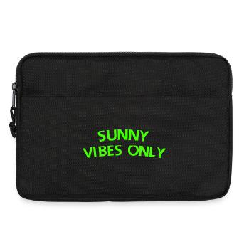 Sunny Vibes Only - Laptop bag 13" - black - Front