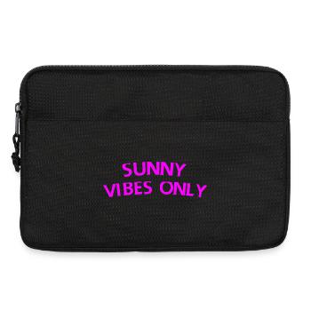 Nur sonnige Vibes - Laptoptasche 13" - Schwarz - Vorne