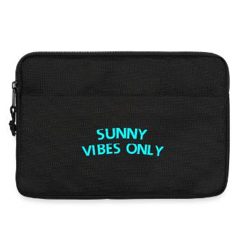 Sunny vibes only - Laptop bag 13" - black - Front