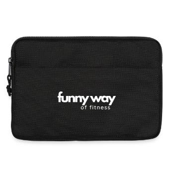 Funny way of fitness 1.0 weiß - Laptoptasche 13" - Schwarz - Vorne
