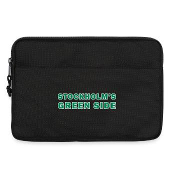 Stockholms grüne Seite - Laptoptasche 13" - Schwarz - Vorne