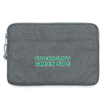 Stockholm's green side - Laptop bag 13" - heather grey - Front