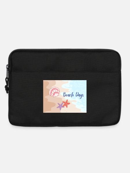 Beach Days Strandmotive Seestern - Laptoptasche 13" - Schwarz