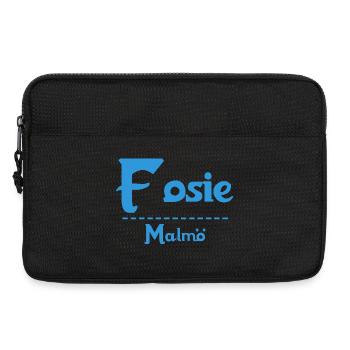 Fosie – Malmö Sky Blue Design - Laptop bag 13" - black - Front
