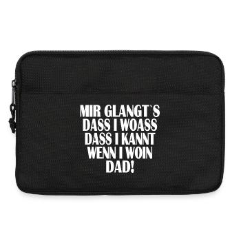 Mir glangt`s... - Laptoptasche 13" - Schwarz - Vorne