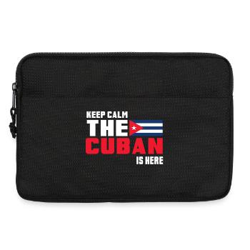 Keep Calm The Cuban is Here Kuba - Laptoptasche 13" - Schwarz - Vorne