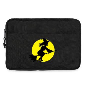 Fliegende Hexe - Laptoptasche 13" - Schwarz - Vorne