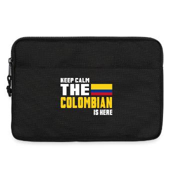 Keep calm Colombia / gift flag South America - Laptop bag 13" - black - Front