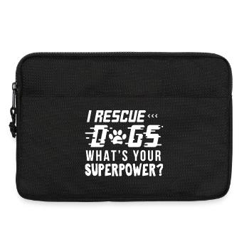 Ich rette Hundehemd - Laptoptasche 13" - Schwarz - Vorne