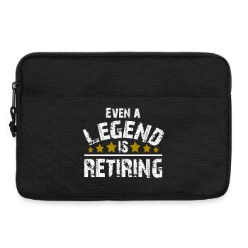 Legende Pension Rente Ruhestand Geschenk - Laptoptasche 13" - Schwarz - Vorne