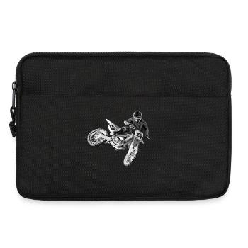 motocross - Laptop bag 13" - black - Front