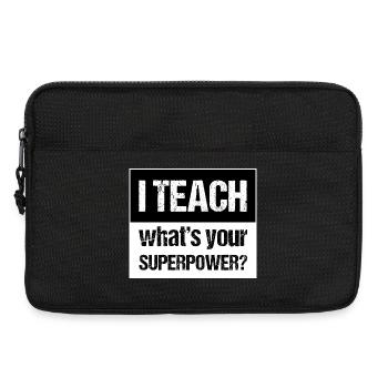 Et enseigner - Sacoche pour ordinateur portable 13 pouces - noir - Devant