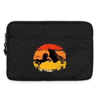 Équitation pour les chuchoteurs de chevaux, équitation pour débutants - Sacoche pour ordinateur portable 13 pouces - noir - Devant