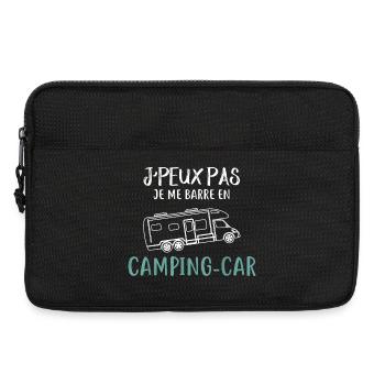 Camping Car Je Peux Pas Je Me Barre En Camping Car - Sacoche pour ordinateur portable 13 pouces - noir - Devant