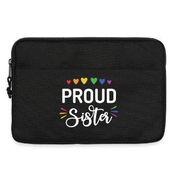 Stolze Schwester - Laptoptasche 13" - Schwarz - Vorne