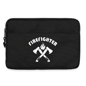 Feuerwehr Mann Kämpfer Axt Symbol Logo icon - Laptoptasche 13" - Schwarz - Vorne