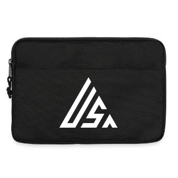 USA Weißes Dreieck Logo - Laptoptasche 13" - Schwarz - Vorne