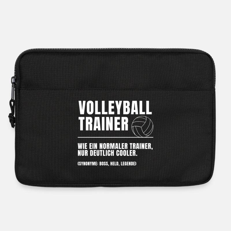 Volleyball Trainer Definition - Laptoptasche 13" - Schwarz
