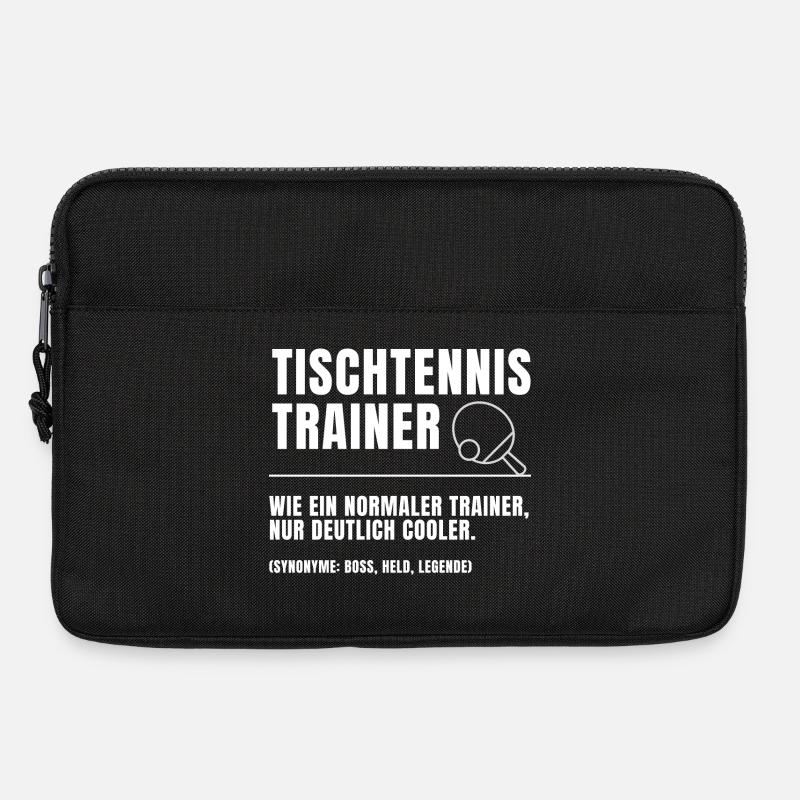 Tischtennis Trainer Definition - Laptoptasche 13" - Schwarz