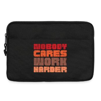 Niemand kümmert sich darum, härter zu arbeiten - Laptoptasche 13" - Schwarz - Vorne