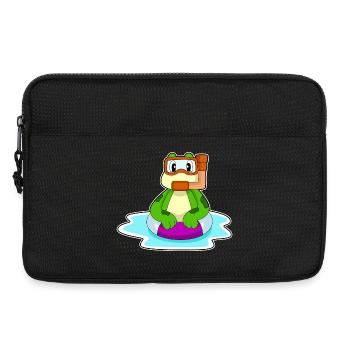 Frosch Taucher Schnorchel Tauchen - Laptoptasche 13" - Schwarz - Vorne