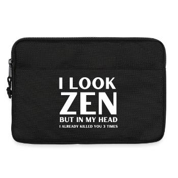 Zen Look Inneres Chaos - Laptoptasche 13" - Schwarz - Vorne