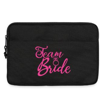 Team Braut Junggesellenabschied Brauthochzeitsgruppe - Laptoptasche 13" - Schwarz - Vorne