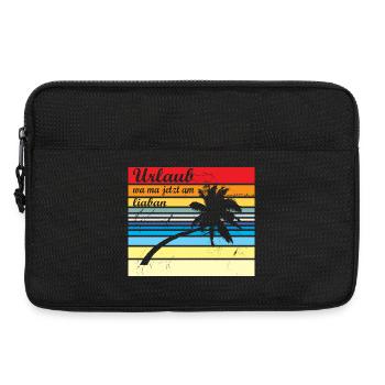 Urlaub wa ma jetzt liaba - Urlaub wäre mir lieber - Laptoptasche 13" - Schwarz - Vorne