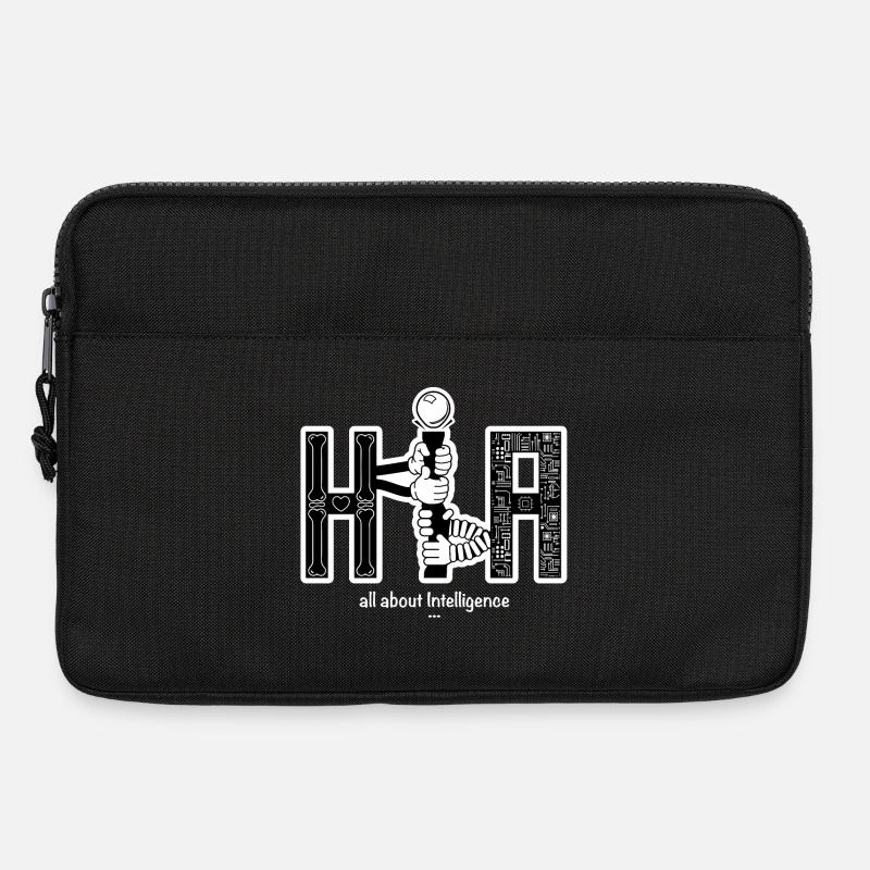 Human vs Artificial Intelligence - Laptop bag 13" - black