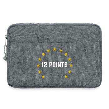 12 points Eurovision Autriche 2026 - Sacoche pour ordinateur portable 13 pouces - gris chiné - Devant