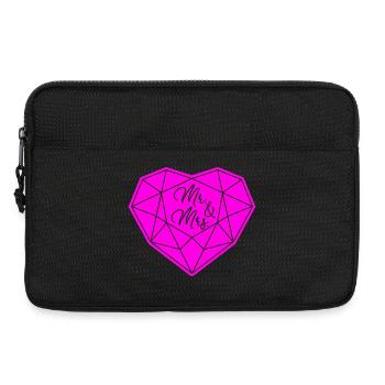 M. & Mme Mariage Fiançailles Demande en mariage Amour - Sacoche pour ordinateur portable 13 pouces - noir - Devant