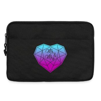 M. & Mme Mariage Fiançailles Demande en mariage Amour - Sacoche pour ordinateur portable 13 pouces - noir - Devant
