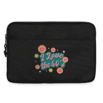 J'adore les années 60 - Sacoche pour ordinateur portable 13 pouces - noir - Devant