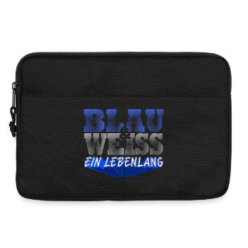 Blau Weiss ein Leben Lang - Laptoptasche 13" - Schwarz - Vorne