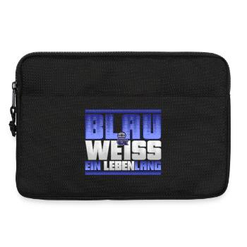 Blau Weiss ein Leben Lang - Laptoptasche 13" - Schwarz - Vorne