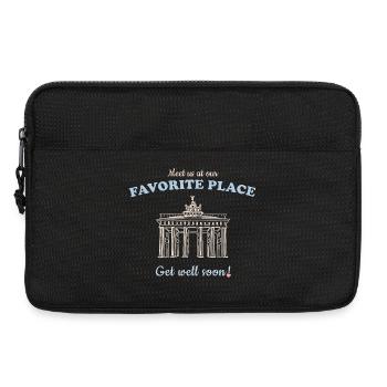 Gute Besserung Treffen uns am Lieblingsort, Berlin - Laptoptasche 13" - Schwarz - Vorne