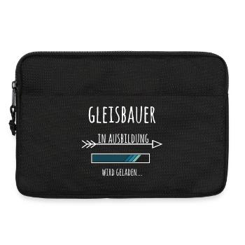 Gleisbauer Ausbildung Beruf Geschenk - Laptoptasche 13" - Schwarz - Vorne