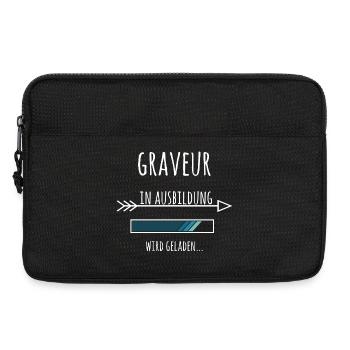 Graveur Ausbildung Beruf Geschenk - Laptoptasche 13" - Schwarz - Vorne