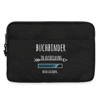 Buchbinder Ausbildung Handwerk Geschenk - Laptoptasche 13" - Schwarz - Vorne