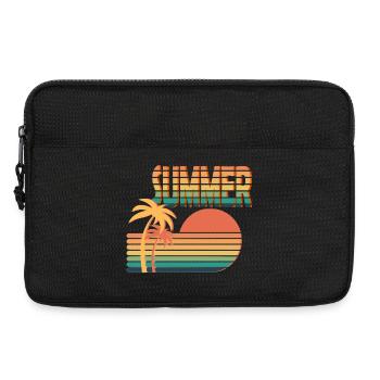 Retro Sunset Summer Vibe Design - Laptop bag 13" - black - Front