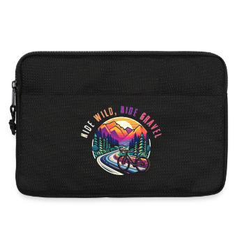 Wild Ride Gravelbike Abenteuer - Laptoptasche 13" - Schwarz - Vorne