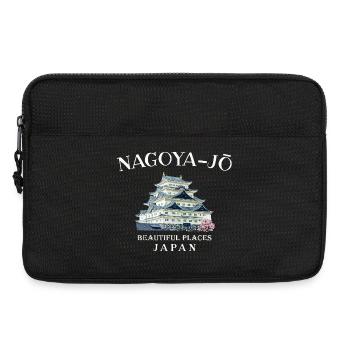 Château de Nagoya, beaux endroits au Japon Dessin - Sacoche pour ordinateur portable 13 pouces - noir - Devant