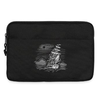 Sailing ship on course - Laptop bag 13" - black - Front